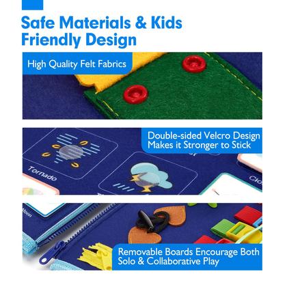 Imagem de Busy Board Shahaland Toddler Toddler Montessori Toys, menino de 2 anos