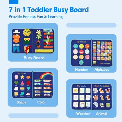 Imagem de Busy Board Shahaland Toddler Toddler Montessori Toys, menino de 2 anos