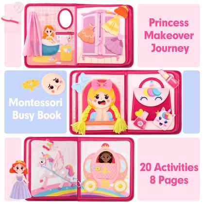 Imagem de Busy Book Hahaland Princess Makeover Montessori 3-5 anos