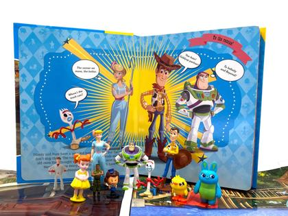 Imagem de Busy Book Phidal Publishing Toy Story 4 com livro de histórias e 10 estatuetas