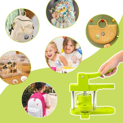 Imagem de Button Maker Machine Craftask de vários tamanhos 58 mm+75 mm+57 x 53 mm