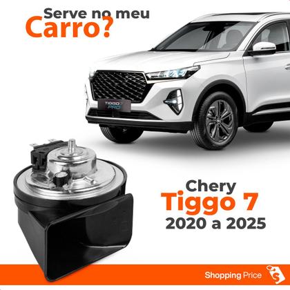 Imagem de Buzina Automotiva Fiamm Tiggo 7 2020 a 2025 Am80sx H Conector Byd Agudo 12v Caracol 2 Terminais
