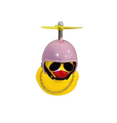 Imagem de Buzina silicone Elleven pato com capacete rosa estrela