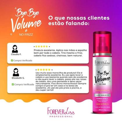 Imagem de Bye Bye Volume e No Frizz Liso Mágico 200ml Forever Liss