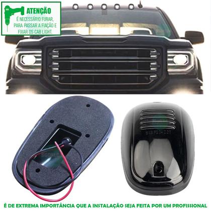Imagem de Cab Light Branco Led Luz De Teto Cabine Camionetes Pick-up