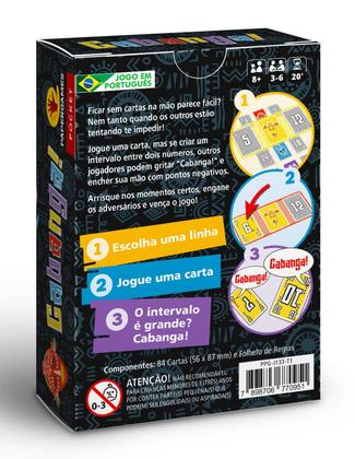 Imagem de Cabanga, Jogo de Cartas, LInha Pocket, PaperGames