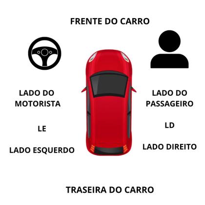 Imagem de Cabeça corpo moldura retrovisor argo cronos direito