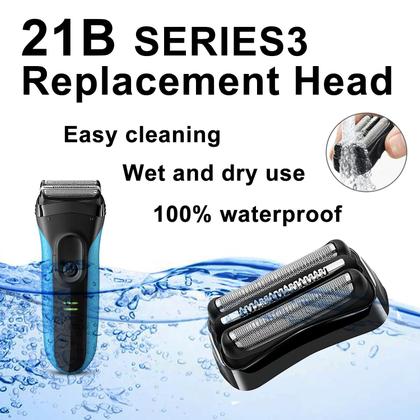 Imagem de Cabeça de Reposição para Barbeador Elétrico Braun Series 3 21B