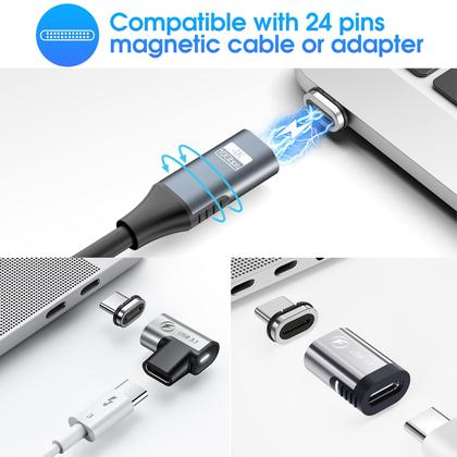 Imagem de Cabeça magnética com pontas de conector USB C de 24 pinos (pacote com 3) DuHeSin