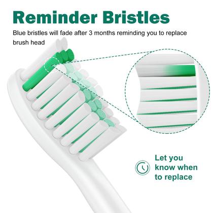 Imagem de Cabeças de escova de dentes HAPPYMOMO para Philips Sonicare E-Series, pacote com 6