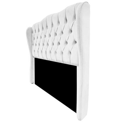 Imagem de Cabeceira 170cm para Cama Estofada Queen Aurora Suede Branco