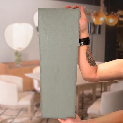 Imagem de Cabeceira Adesiva Modular Estofada Em Suede 60Cmx20Cm 1 Peça