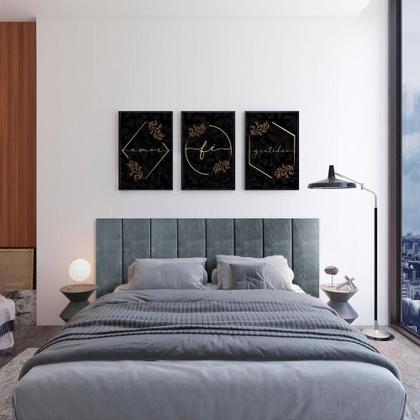 Imagem de Cabeceira Adesiva Modular Estofada Em Suede 60Cmx20Cm 1 Peça