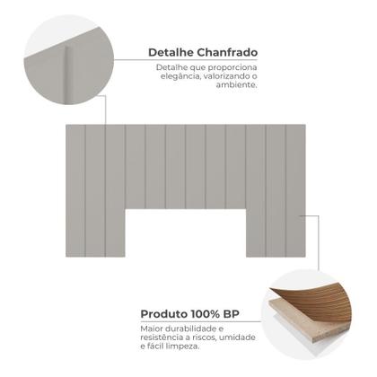 Imagem de Cabeceira Aurora Modulada Cama Box Casal/queen/king 2,40m 12 Módulos