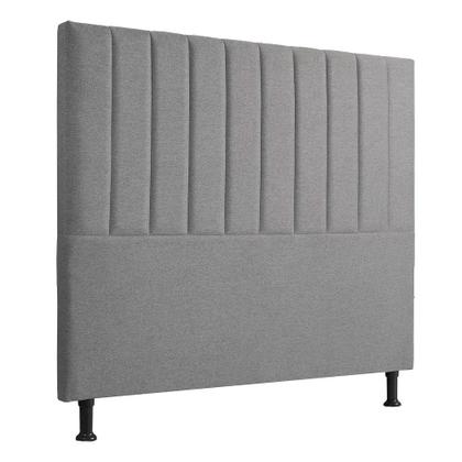 Imagem de Cabeceira Bella Box Casal 160cm Linho Cinza - Star Confort