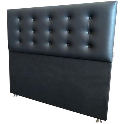 Imagem de Cabeceira Botonê 15  Casal 140 X 120 Cm / Cor: Preto / Tamanho: Casal