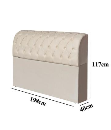 Imagem de Cabeceira Box Capitone Com Bau Organizador King 1.98mt 198cm Antonela Para Quarto Luxuoso