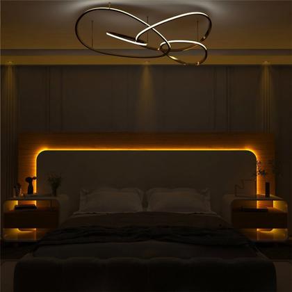 Imagem de Cabeceira Box Casal com 2 Mesas de Cabeceira com Led Innova