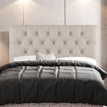 Imagem de Cabeceira Cama Box Casal Nice 140cm Suede Bege - Desk Design