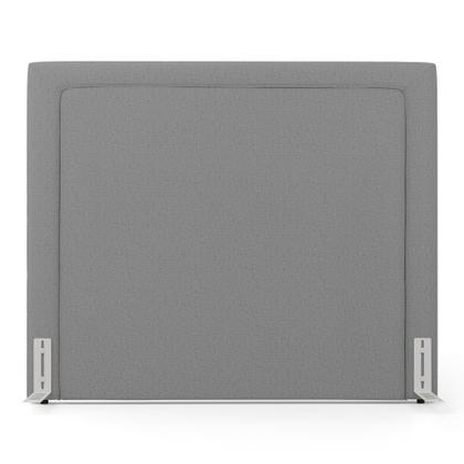 Imagem de Cabeceira Cama Box Casal Padrão Alba 140cm com Frame Linho Cinza - Desk Design