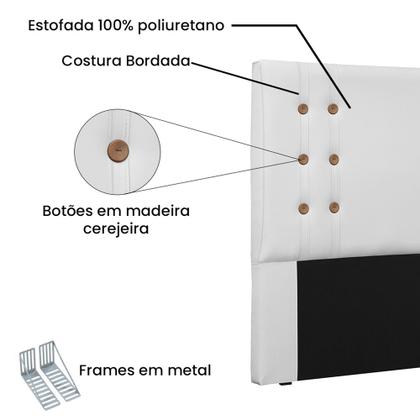 Imagem de Cabeceira Cama Box Casal Queen 160cm Cléo material sintético - Loja Sheep
