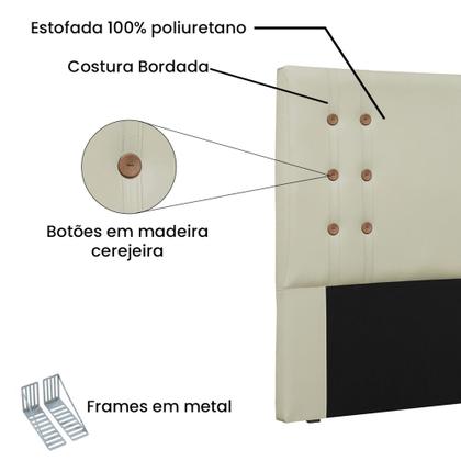 Imagem de Cabeceira Cama Box Casal Queen 160cm Cléo material sintético - Loja Sheep