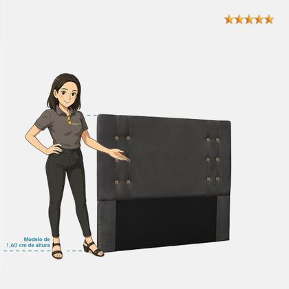 Imagem de Cabeceira Cama Box Casal Queen 160cm Cléo material sintético - Loja Sheep