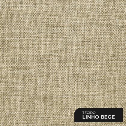 Imagem de Cabeceira Cama Box Casal Queen Size Parisis 160cm Linho Bege - Abmaza