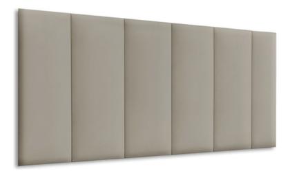 Imagem de Cabeceira Cama Box Casal Veludo Luxo Painel Kit 7 Modulos Marrom