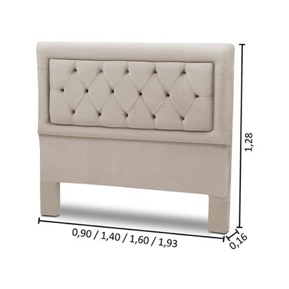 Imagem de Cabeceira Cama Box Estofada Madeira Queen Size Belinha Reta