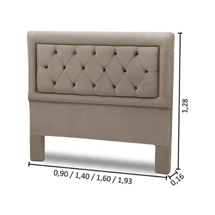 Imagem de Cabeceira Cama Box Estofada Madeira Queen Size Belinha Reta