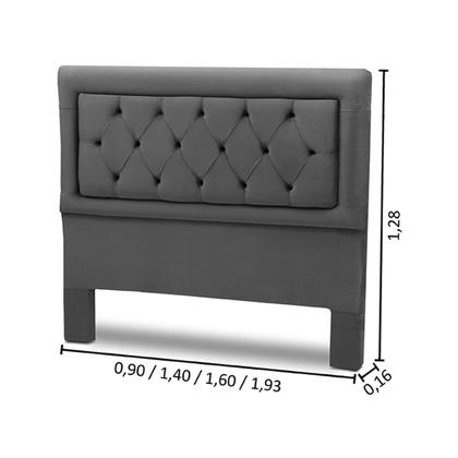 Imagem de Cabeceira Cama Box Estofada Madeira Queen Size Belinha Reta