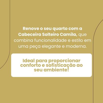 Imagem de Cabeceira Cama Box Estofada Madeira Queen Size Camila