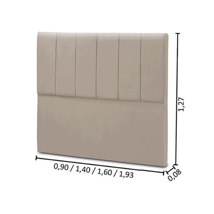 Imagem de Cabeceira Cama Box Estofada Madeira Queen Size Camila