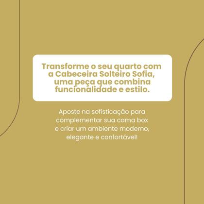 Imagem de Cabeceira Cama Box Estofada Madeira Queen Size Sofia