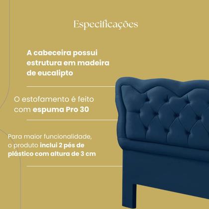 Imagem de Cabeceira Cama Box Estofada Madeira Queen Size Sofia