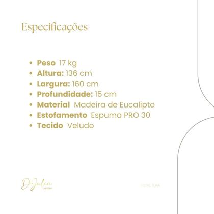 Imagem de Cabeceira Cama Box Estofada Madeira Queen Size Veneza