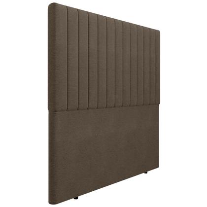 Imagem de Cabeceira Cama Box King 193cm Estofada Plutus Linho Marrom Z04 - Mpozenato