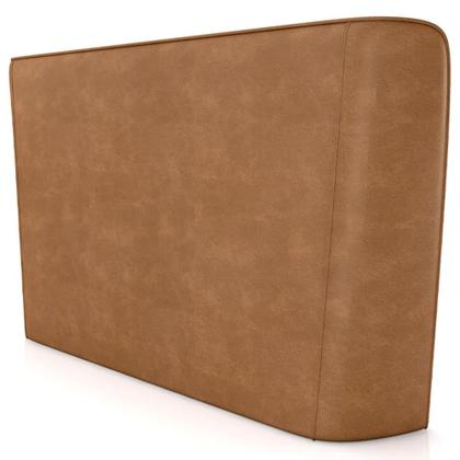 Imagem de Cabeceira Cama Box King 195cm Nilo P05 material sintético Whisky Bouclê Cru - Lyam Decor