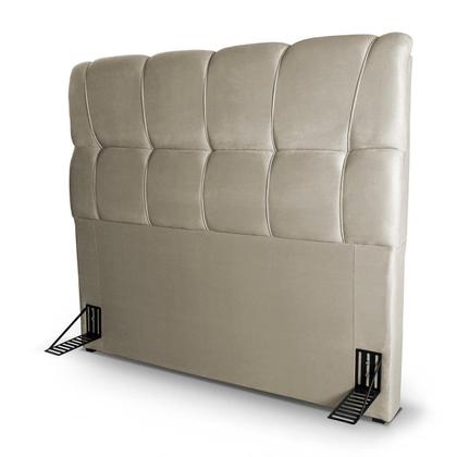Imagem de Cabeceira Cama Box King 195cm Suede Velut Bege - King House