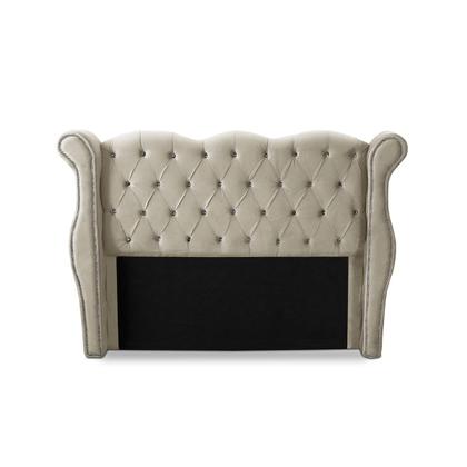 Imagem de Cabeceira Cama Box King Size Estofada Luxo Madeira Safira
