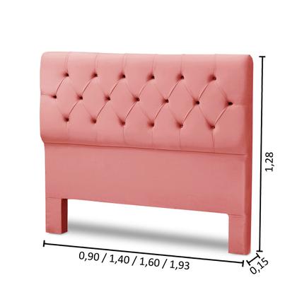 Imagem de Cabeceira Cama Box King Size Estofada Madeira Realeza