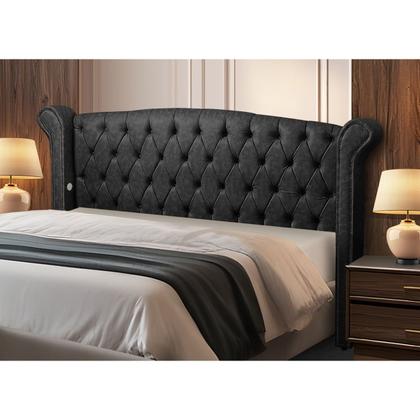 Imagem de Cabeceira Cama Box King Size Estofada material sintético Grécia