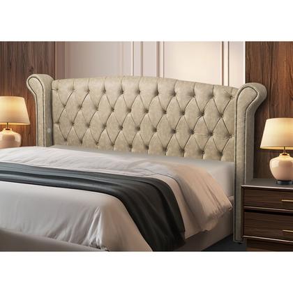Imagem de Cabeceira Cama Box King Size Estofada material sintético Grécia