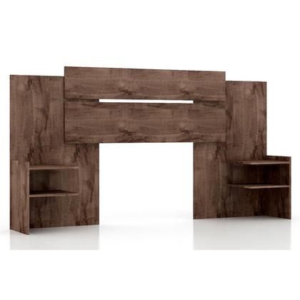 Imagem de Cabeceira Cama Box Madeirado Branco Solteiro/Casal/Queen Mila Extensível Branco - Panan