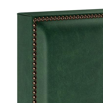 Imagem de Cabeceira Cama Box Queen Com Tachas 160 cm Vicenza L02 Facto Verde Musgo Lyam Decor