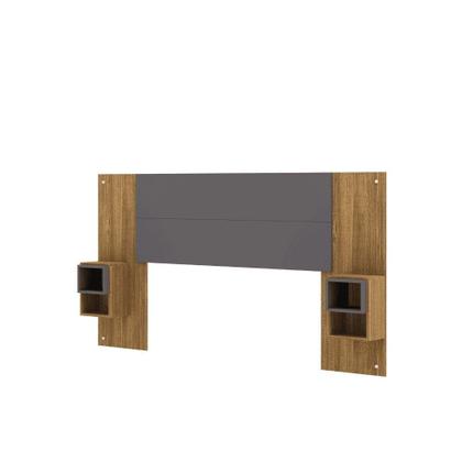 Imagem de Cabeceira Cama Box Regulável Casal/solteiro Com Nicho Acoplado Tóquio Nature/alasca - Mabe Magazine