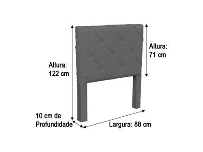 Cabeceira Cama Box Solteiro 88 material sintético Linhão Palha Prime LS - Alpoim Imagem de Cabeceira Cama Box Solteiro 88 material sintético Linhão Palha Prime LS