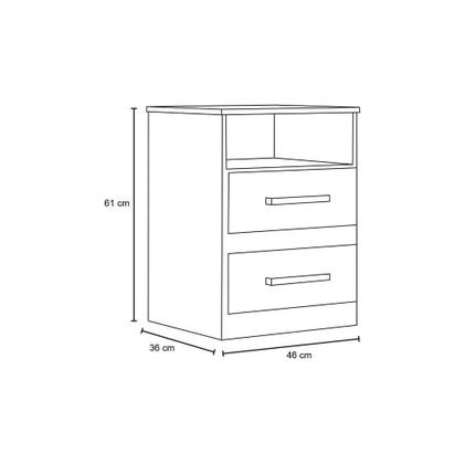 Imagem de Cabeceira Cama Box Solteiro 90cm Greta Suede Bege e 1 Criado Branco - Mpozenato