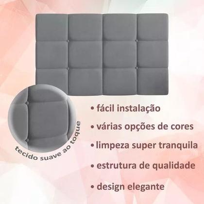 Imagem de Cabeceira Cama Box Solteiro Captone 0,88m Bia Moderna